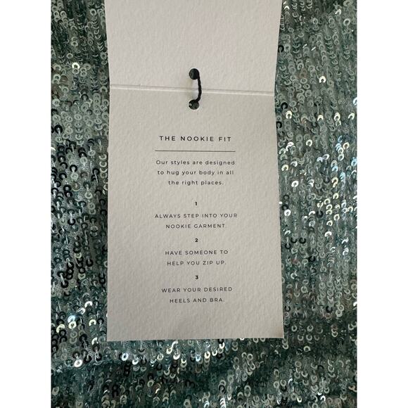 NWT Nookie Lovers Nothing Maxi Sequin Gown Mint M - Picture 10 of 16